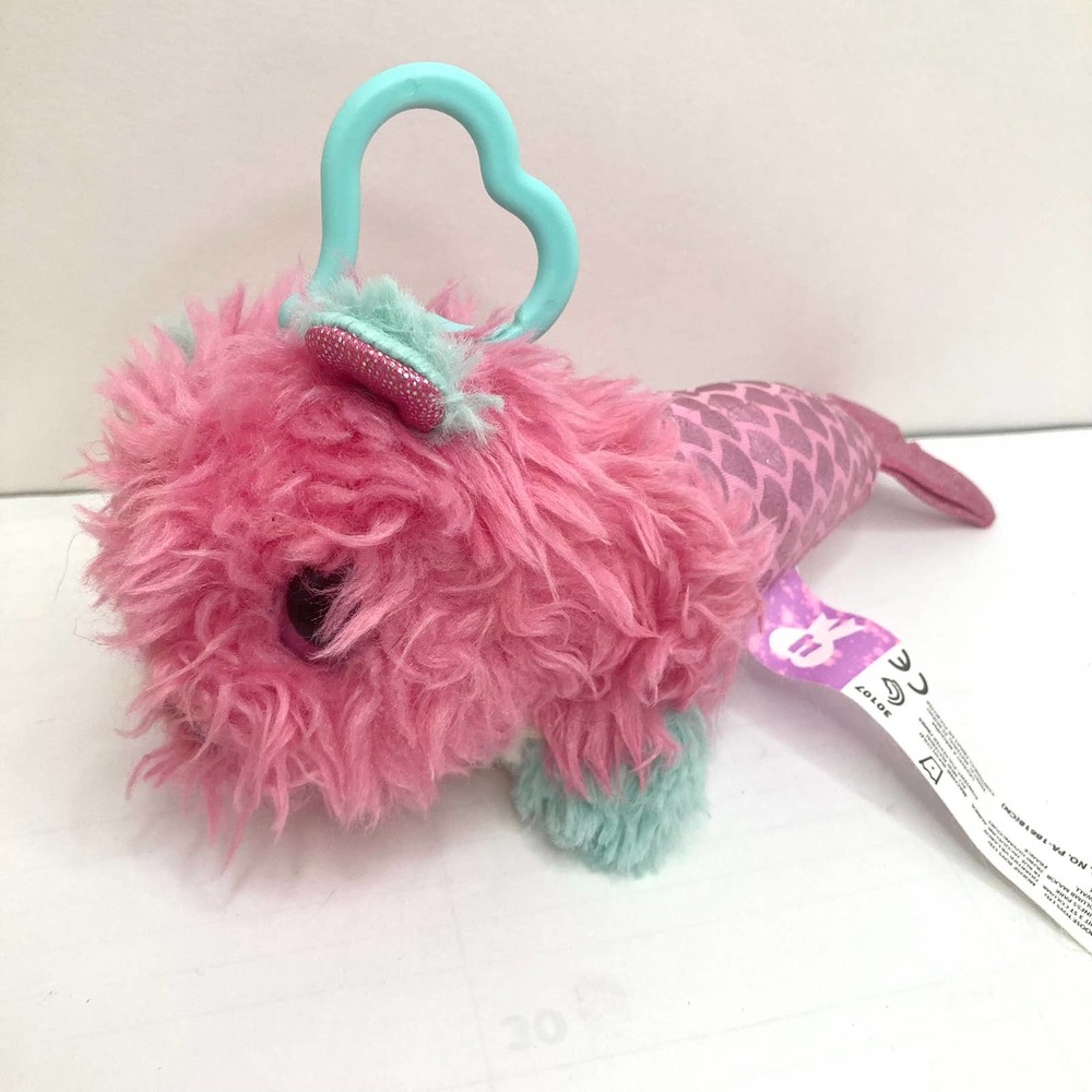 Scruffie Luvs 7” Plush Mermaid Puppy Clip Pink Blue Stuffed Animal Toy 2020